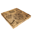 Krabice na pizzu 40x40x4 cm hnědá BELLA PIZZA ideal pack®