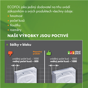 Svačinové sáčky mikrotenové 20x30 cm ideal pack®