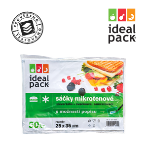 Svačinové sáčky mikrotenové 25x35 cm ideal pack®