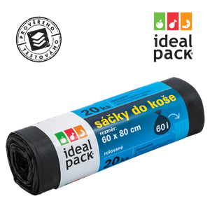 Mikrotenový sáček do koše 60 l 60x80 cm ideal pack®