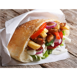 Papírový sáček na hamburger 16x16 cm ideal pack®