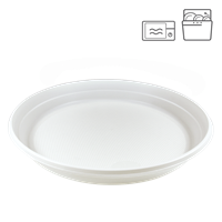 Plastový talíř PP 22 cm mělký opakovaně použitelný párty