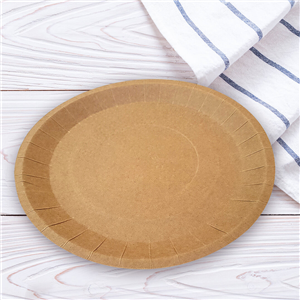 Papírový talíř mělký 23 cm párty KRAFT ideal pack®