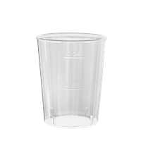 Plastový kelímek PS krystal 0,04 l na alkohol transp. párty