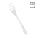 Plastová vidlička PS 18 cm transparentní light opakovaně použitelná párty