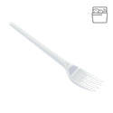 Plastová vidlička PS 18 cm bílá light opakovaně použitelná párty