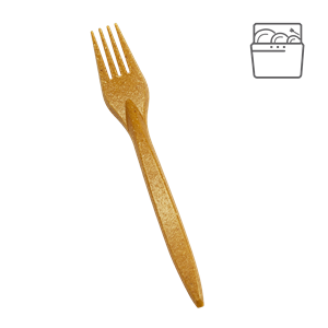 Vidlička EKO kompozit dřevo/plast (WPC) párty