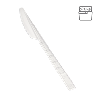 Plastový nůž PS 18 cm transparentní light opakovaně použitelný párty