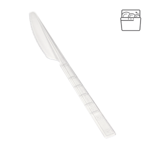 Plastový nůž PS 18 cm transparentní light opakovaně použitelný párty