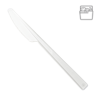 Plastový nůž PS 18 cm bílý light opakovaně použitelný párty