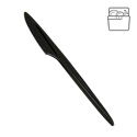Plastový nůž PS 18 cm černý light opakovaně použitelný párty