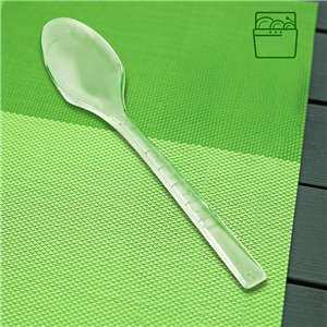 Plastová lžíce PS 18 cm transparentní light opakovaně použitelná párty