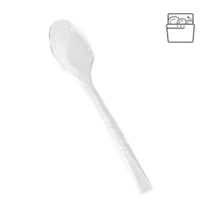 Plastová lžíce PS 18 cm transparentní light opakovaně použitelná párty