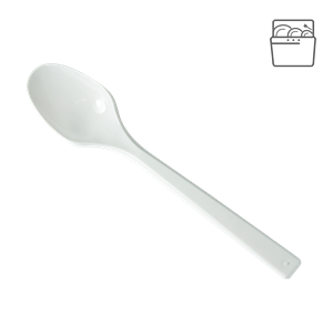 Plastová lžíce PS 18 cm bílá light opakovaně použitelná párty