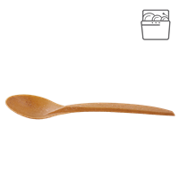Lžička EKO kompozit dřevo/plast (WPC) 13,5 cm párty