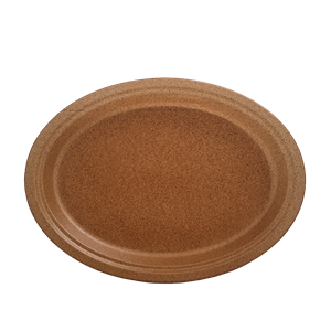 Talíř EKO kompozit dřevo/plast (WPC) 31 cm oválný párty