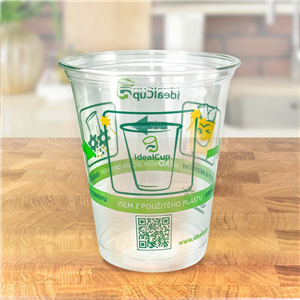 Kelímek EKO rPET 0,3 l nápojový O95 mm idealCup design párty