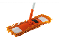 Úklidový mop plochý žinylkový 42x13 cm s násadou 75/130 cm