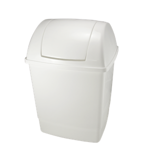 Plastový odpadkový koš hranatý s víkem 26 l