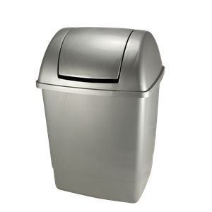 Plastový odpadkový koš hranatý s víkem 26 l