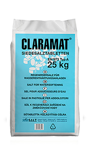 Sůl tabletová CLARAMAT 25 kg pytel
