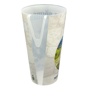 Plastový kelímek PP vratný s klipem 500 ml nápojový „Hrad Přimda“